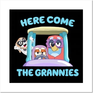 Here Come The Grannies - Bluey Posters and Art